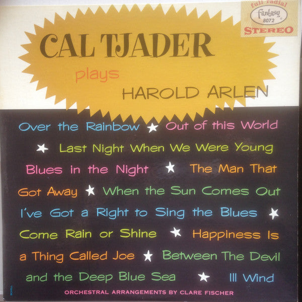 Cal Tjader : Cal Tjader Plays Harold Arlen (LP, Album, Blu)